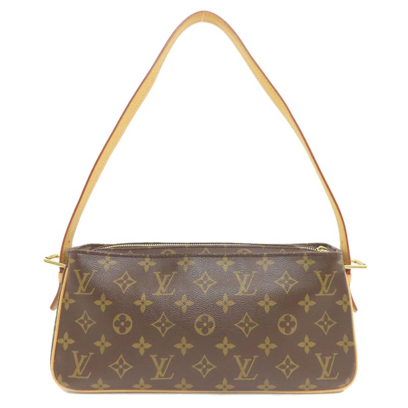 Louis Vuitton M51164 Vivacite MM Shoulder Bag Monogram Canvas Women