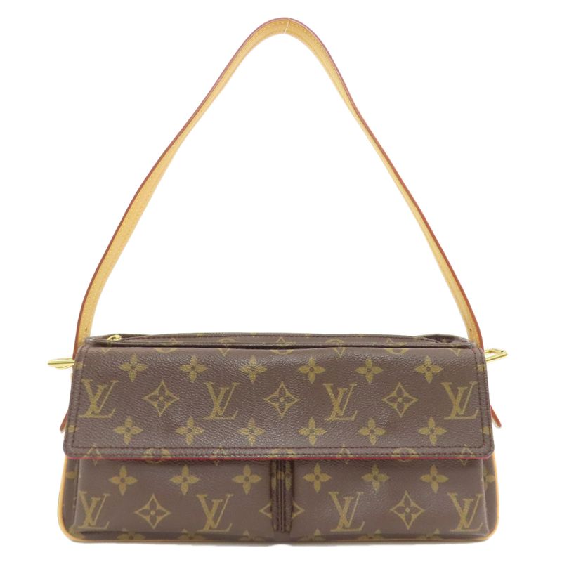 Louis Vuitton M51164 Vivacite MM Shoulder Bag Monogram Canvas Women