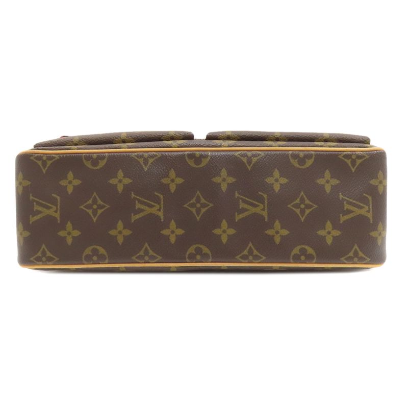 Louis Vuitton M51164 Vivacite MM Shoulder Bag Monogram Canvas Women