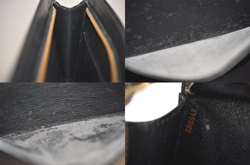 Louis Vuitton Epi Pochette Homme Clutch Handbag Black M52522 LV 4258n