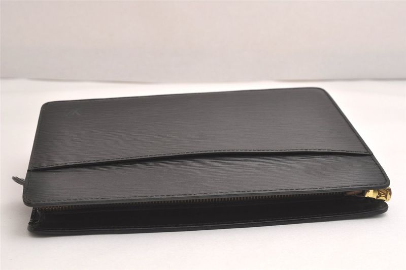 Louis Vuitton Epi Pochette Homme Clutch Handbag Black M52522 LV 4258n