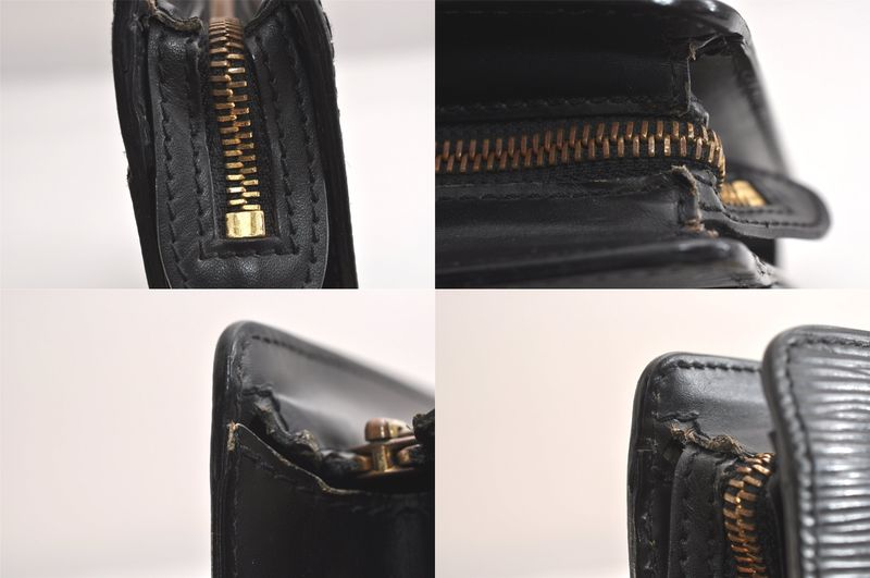 Louis Vuitton Epi Pochette Homme Clutch Handbag Black M52522 LV 4258n