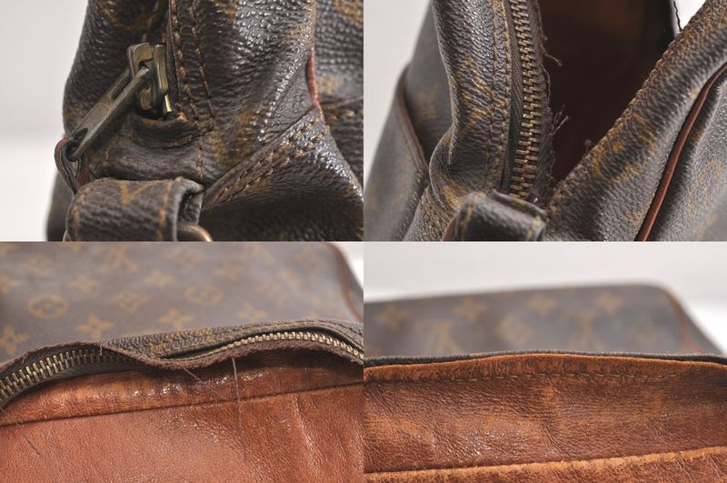 Louis Vuitton Monogram Malso Shoulder Cross Bag Old Shape Junk 4262n