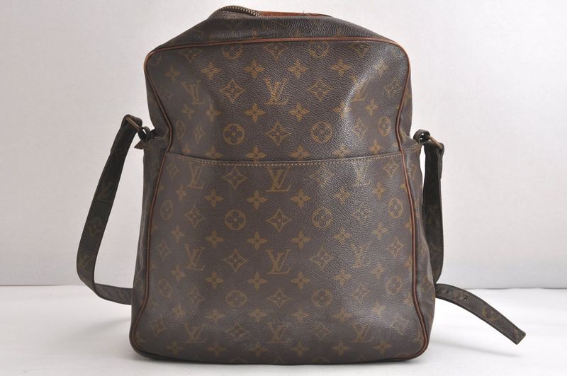 Louis Vuitton Monogram Malso Shoulder Cross Bag Old Shape Junk 4262n