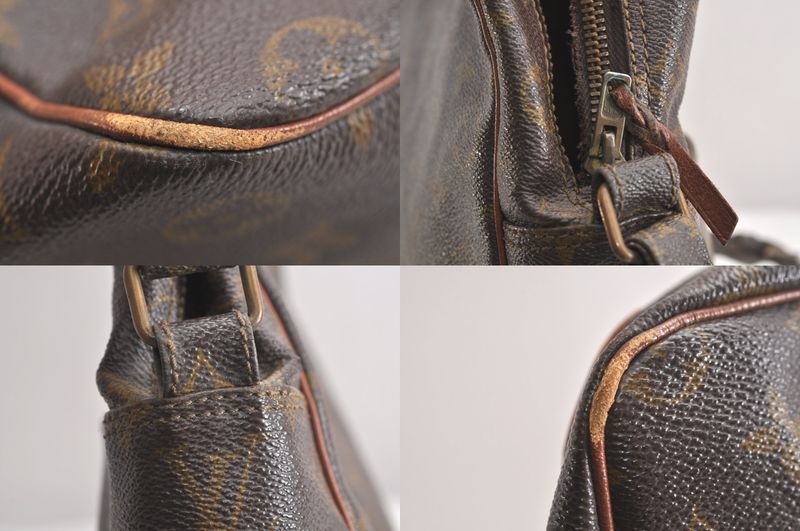 Louis Vuitton Monogram Malso Shoulder Cross Bag Old Shape Junk 4262n