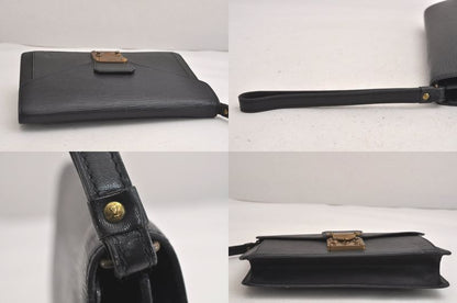 Louis Vuitton Epi Serie Dragonne Clutch Bag Black M52612 LV 4268n