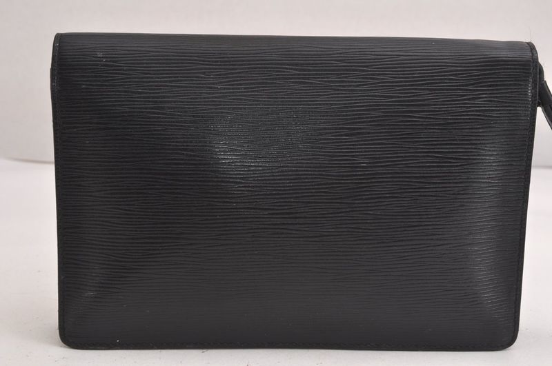 Louis Vuitton Epi Serie Dragonne Clutch Bag Black M52612 LV 4268n