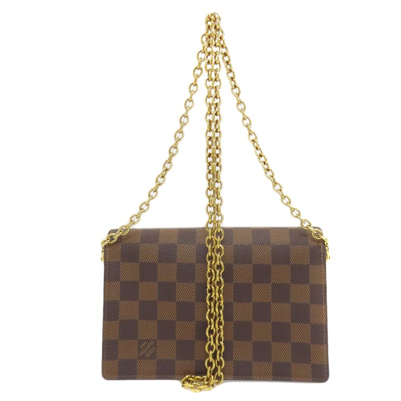 Louis Vuitton N60237 Portefeuille Vavin Chain Shoulder Bag Damier Canvas Women