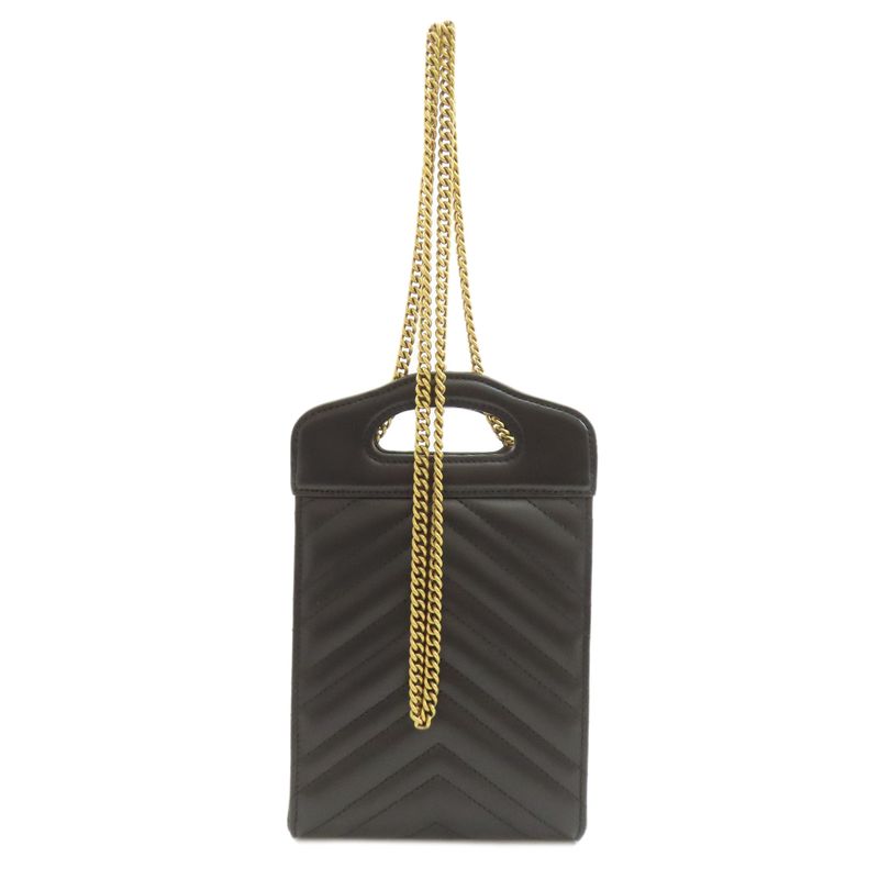 Gucci 699756 GG Marmont 2-way Shoulder Bag Calf Women