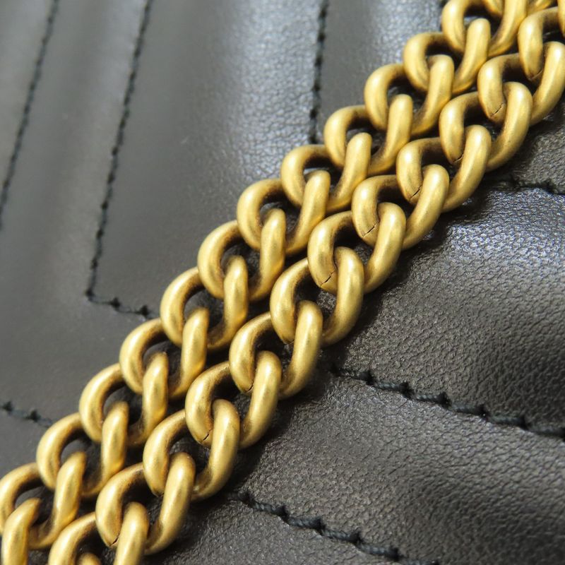 Gucci 699756 GG Marmont 2-way Shoulder Bag Calf Women