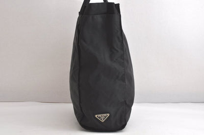 Prada Vintage Nylon Tote Handbag Black 4275n