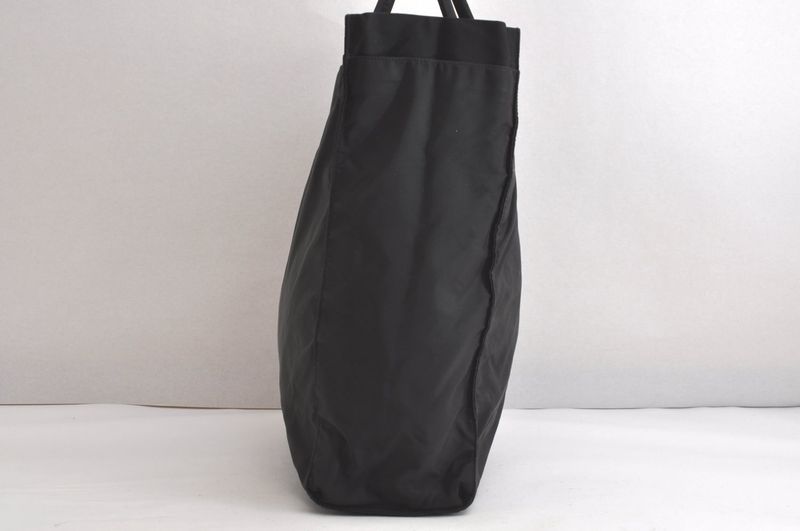 Prada Vintage Nylon Tote Handbag Black 4275n
