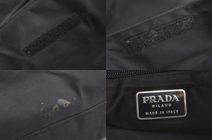 Prada Vintage Nylon Tote Handbag Black 4275n