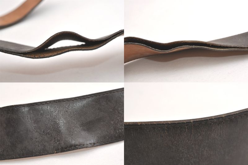 Hermes Constance Leather Belt 27.2-28.7" Black 4316n