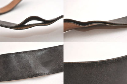 Hermes Constance Leather Belt 27.2-28.7" Black 4316n