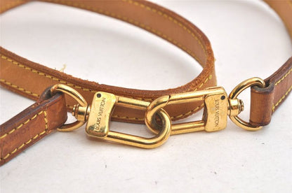 Louis Vuitton Leather Shoulder Strap Beige 38.6" LV 4331n