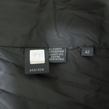 Good Fendi Fur Trim Down Jacket Blouson 42 Black Women Used