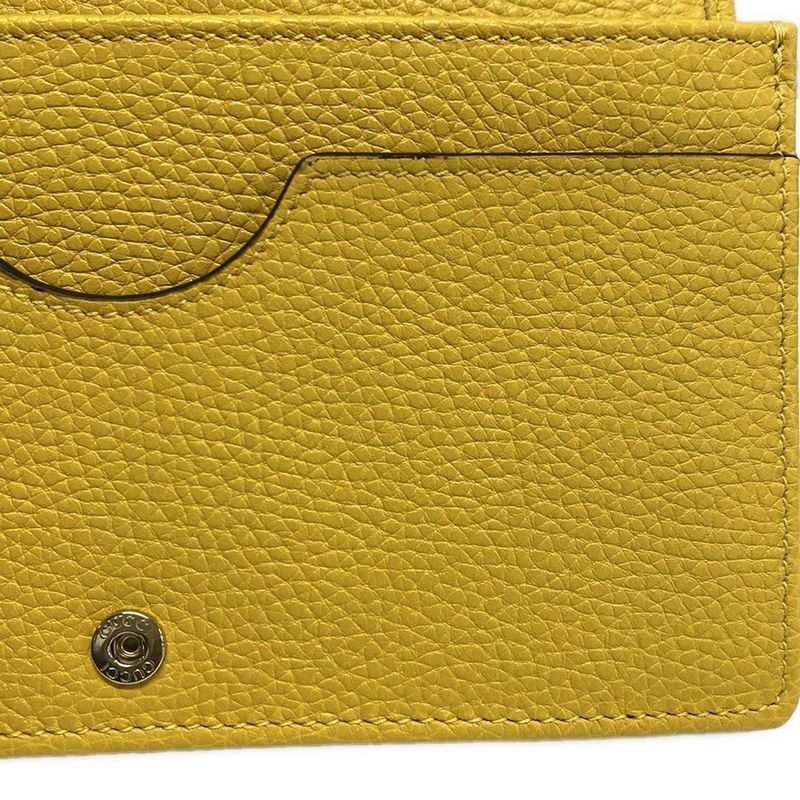 Gucci Clutch Bag Soho 598211 Yellow Leather