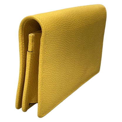 Gucci Clutch Bag Soho 598211 Yellow Leather