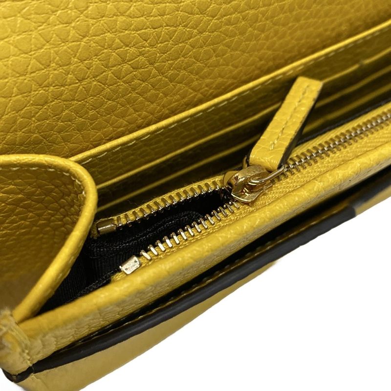 Gucci Clutch Bag Soho 598211 Yellow Leather
