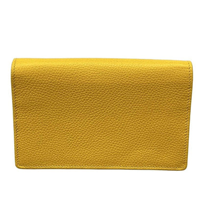 Gucci Clutch Bag Soho 598211 Yellow Leather