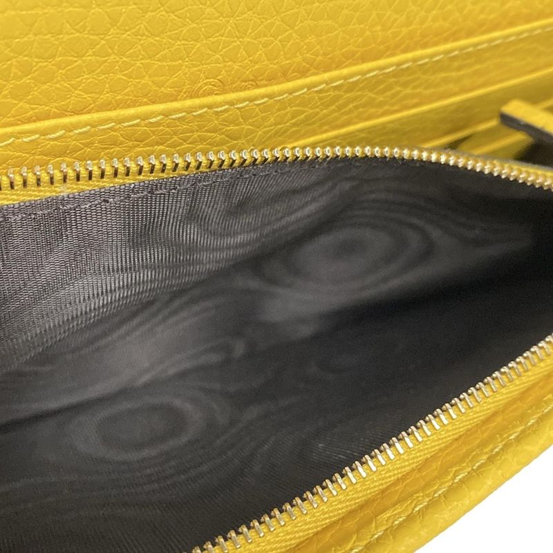 Gucci Clutch Bag Soho 598211 Yellow Leather