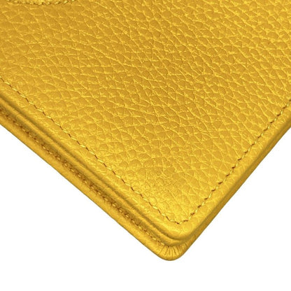 Gucci Clutch Bag Soho 598211 Yellow Leather