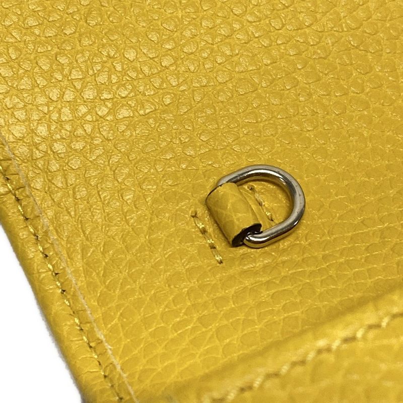Gucci Clutch Bag Soho 598211 Yellow Leather