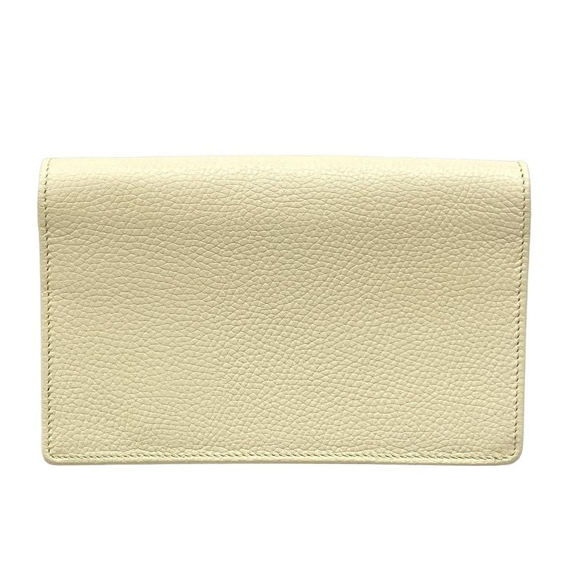 Gucci Clutch Bag Soho 598211 Ivory Leather