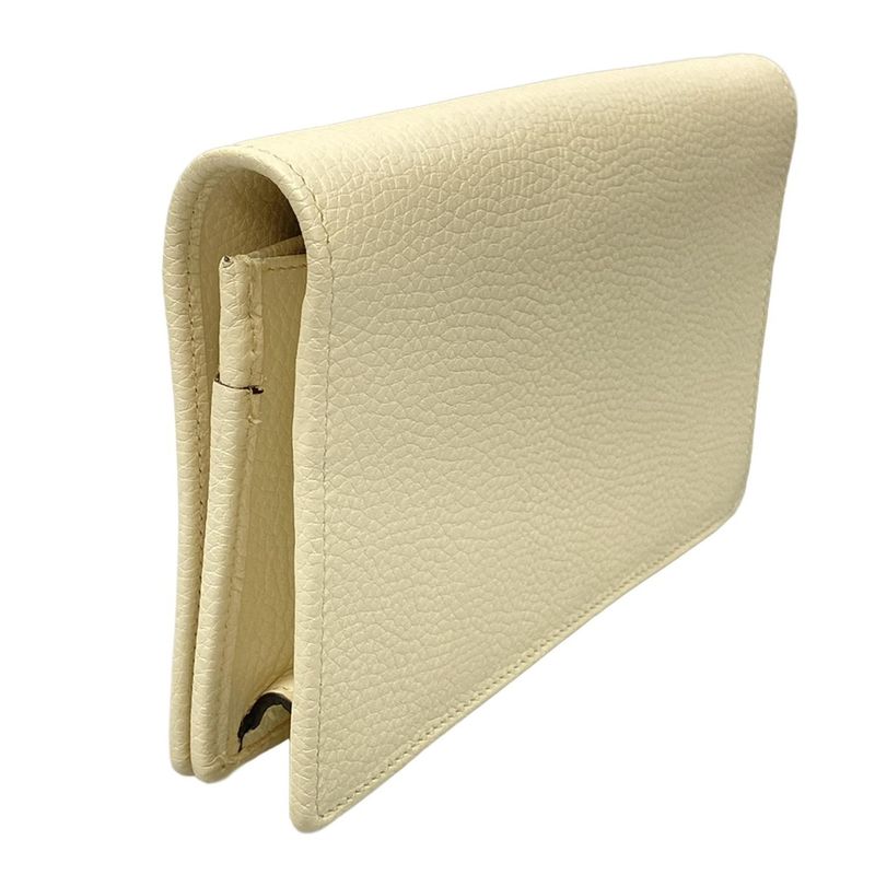 Gucci Clutch Bag Soho 598211 Ivory Leather