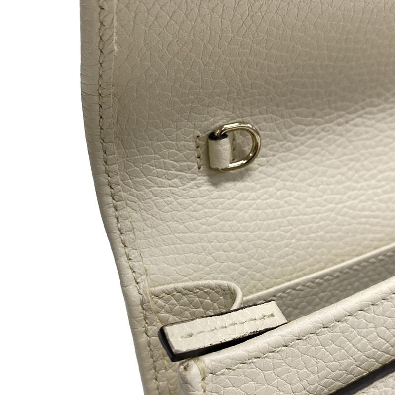 Gucci Clutch Bag Soho 598211 Ivory Leather