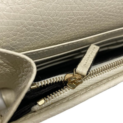 Gucci Clutch Bag Soho 598211 Ivory Leather