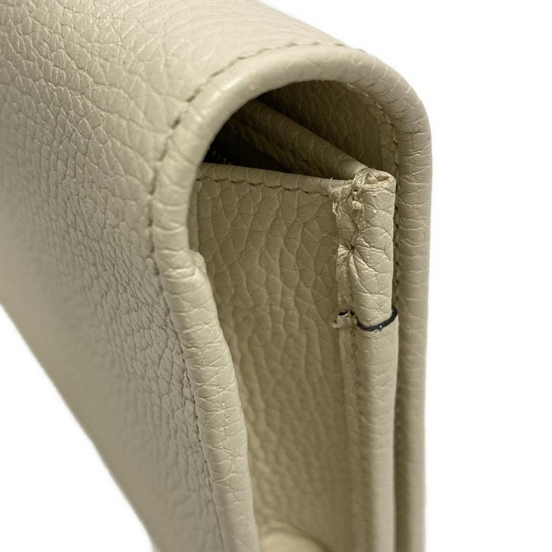 Gucci Clutch Bag Soho 598211 Ivory Leather