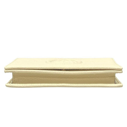 Gucci Clutch Bag Soho 598211 Ivory Leather