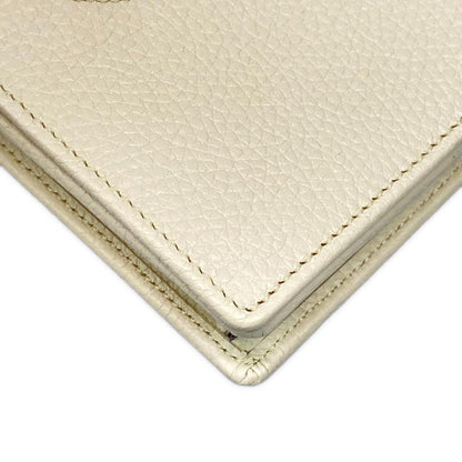 Gucci Clutch Bag Soho 598211 Ivory Leather