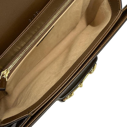 Gucci Shoulder Bag GG Plus GG Supreme/horsebit 1955 602204 Beige And Dark Brown