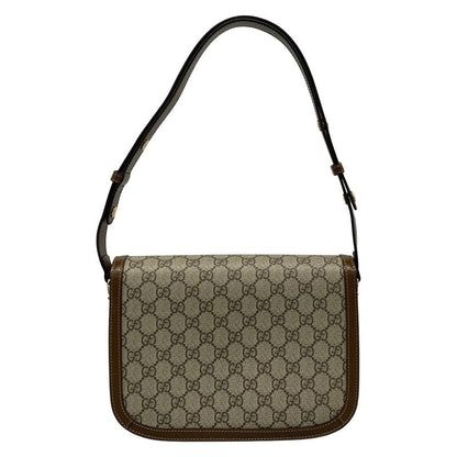 Gucci Shoulder Bag GG Plus GG Supreme/horsebit 1955 602204 Beige And Dark Brown