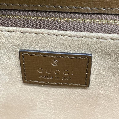 Gucci Shoulder Bag GG Plus GG Supreme/horsebit 1955 602204 Beige And Dark Brown