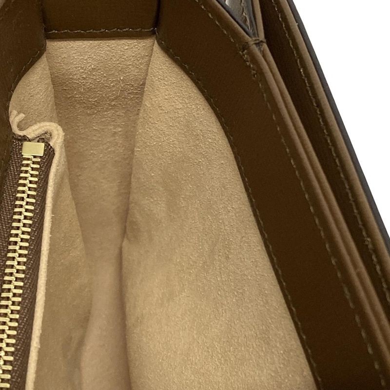 Gucci Shoulder Bag GG Plus GG Supreme/horsebit 1955 602204 Beige And Dark Brown