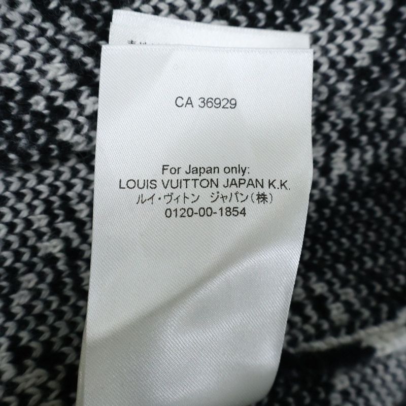 Louis Vuitton 23SS Thistle Jacquard Wool Knit Cardigan Black Rm231 H56 Hon98w