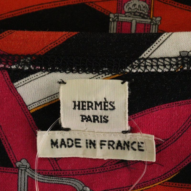 Hermes Belt All-over Print Crew Neck Short Sleeved T-shirt Cut And Sewn