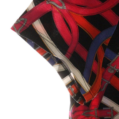 Hermes Belt All-over Print Crew Neck Short Sleeved T-shirt Cut And Sewn