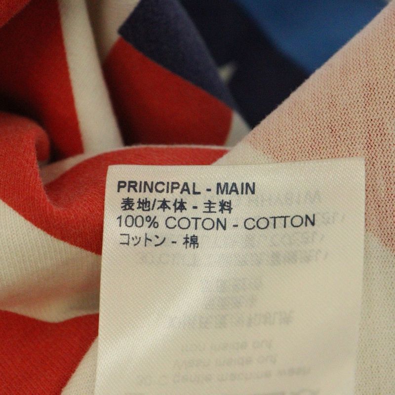Louis Vuitton 19AW Flag Printed Crewneck Short-sleeved T-shirt Cut And Sewn