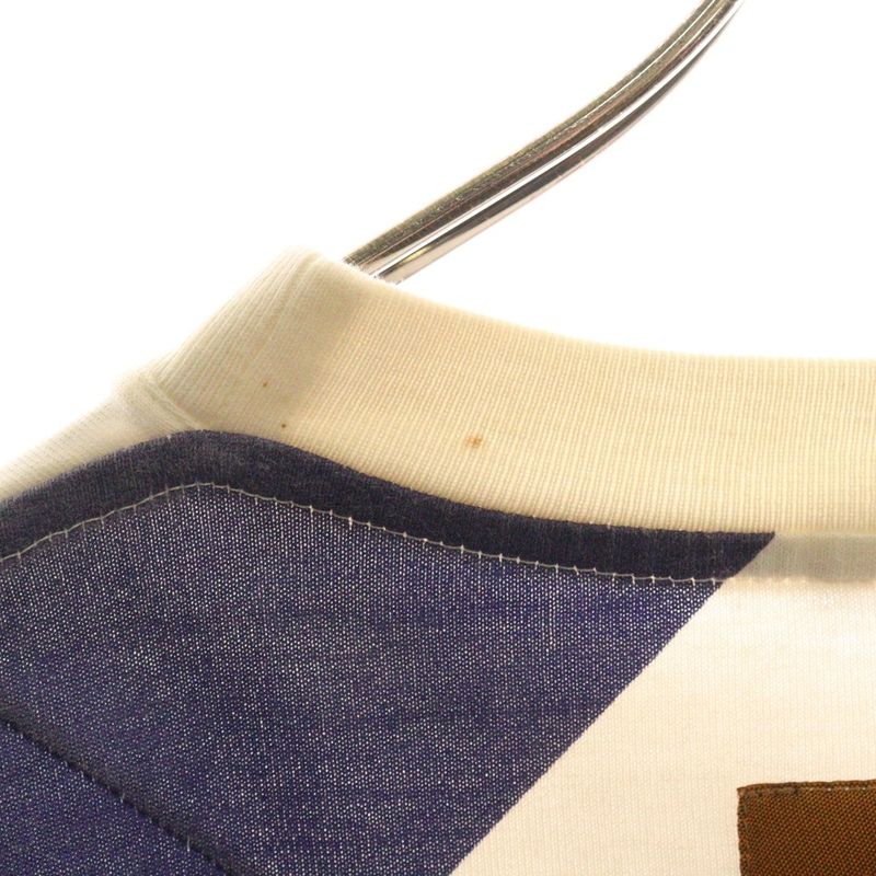 Louis Vuitton 19AW Flag Printed Crewneck Short-sleeved T-shirt Cut And Sewn