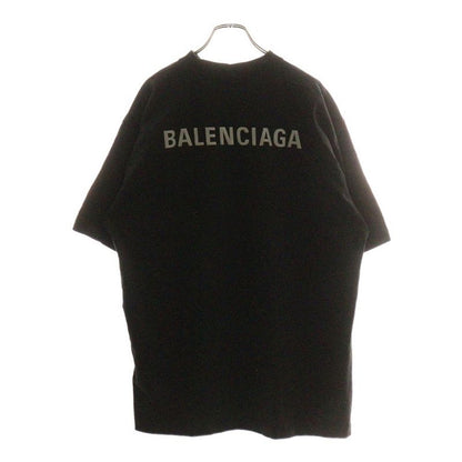 Balenciaga 24SS Reflector Logo Short Sleeve T-shirt Black 764235 Tqvn1