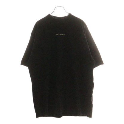 Balenciaga 24SS Reflector Logo Short Sleeve T-shirt Black 764235 Tqvn1