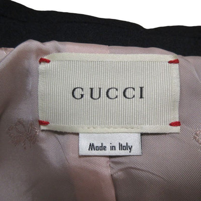Gucci Children Gucci Children GG Button Melton Coat 477728 Size 10 Black Kids