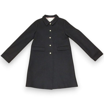Gucci Children Gucci Children GG Button Melton Coat 477728 Size 10 Black Kids