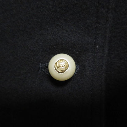 Gucci Children Gucci Children GG Button Melton Coat 477728 Size 10 Black Kids