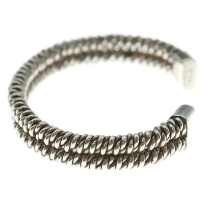 Hermes Vintage Woven Bangle Woven Bangle Bracelet Silver